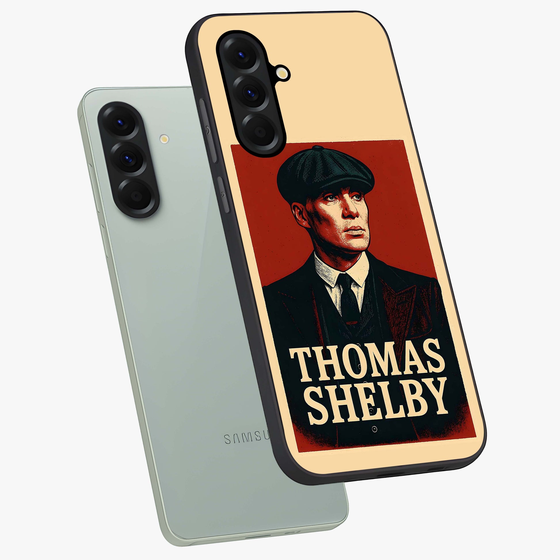 Vintage Mafia Authority Glass Case displayed in angled mockup highlighting powerful retro design with classic gangster aesthetic.