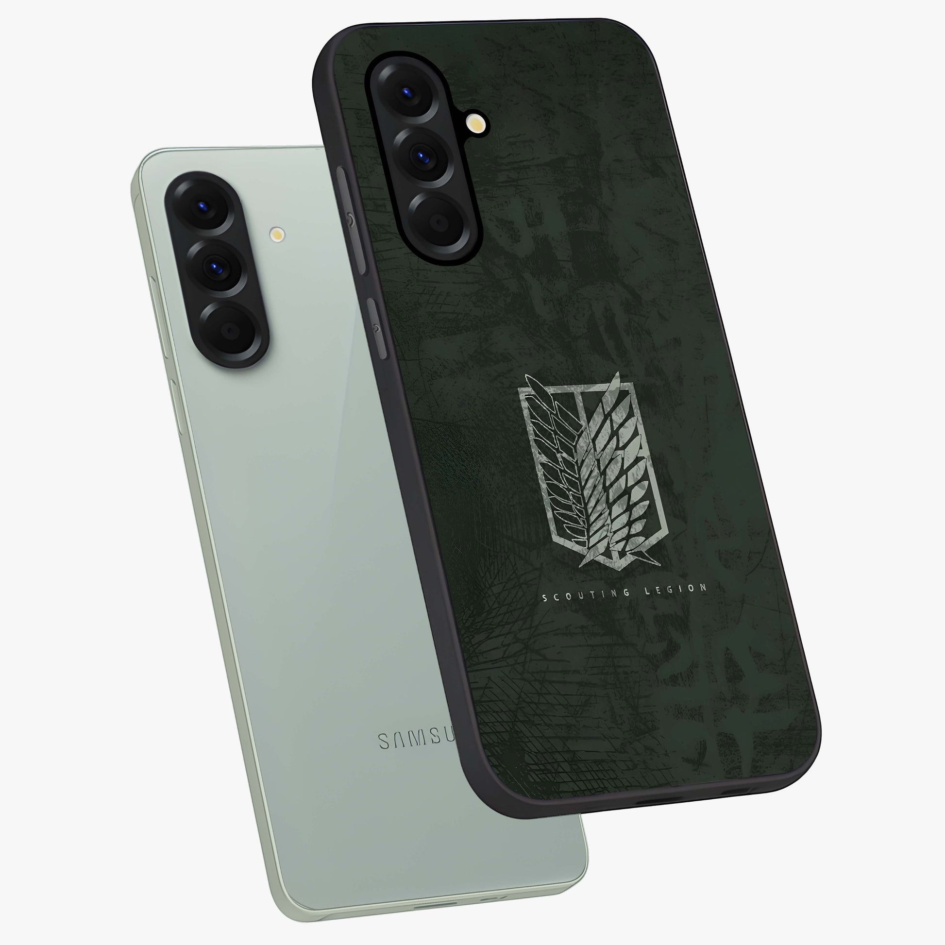 Wings Of Freedom Glass Case displayed in angled mockup highlighting graceful wing design with inspirational aesthetic.