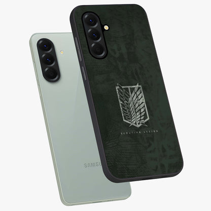 Wings Of Freedom Glass Case displayed in angled mockup highlighting graceful wing design with inspirational aesthetic.