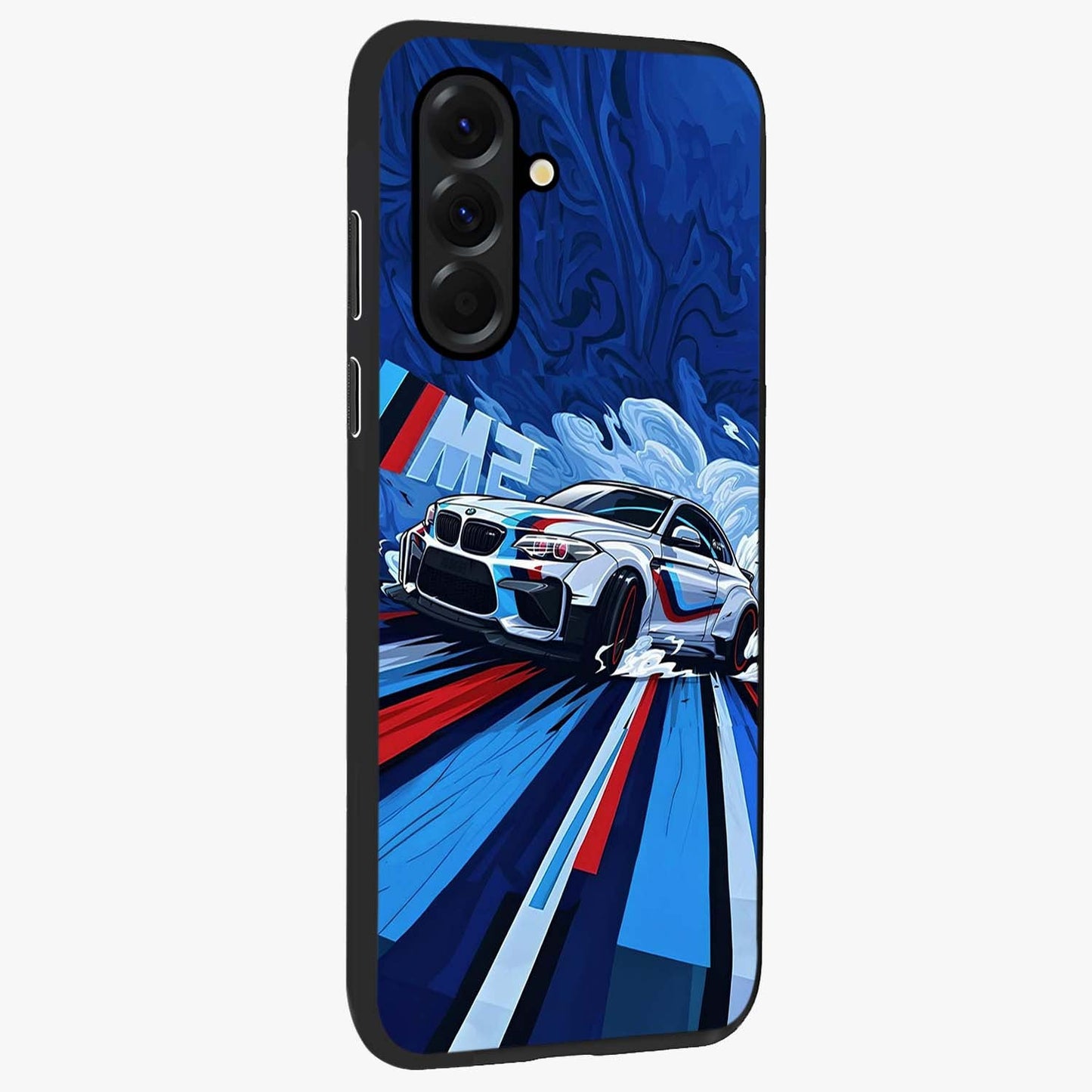 Drift Power Rush Glass Case upright view showcasing high speed racing artwork with bold automotive theme.