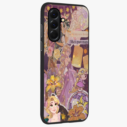 Magical Tangled Dream Glass Case upright view showcasing enchanting artistic artwork with dreamy fantasy theme.