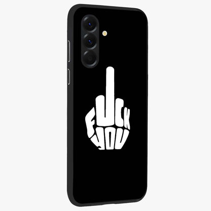 Rebel Mode On Glass Case upright view showcasing striking statement artwork with bold rebellious theme.