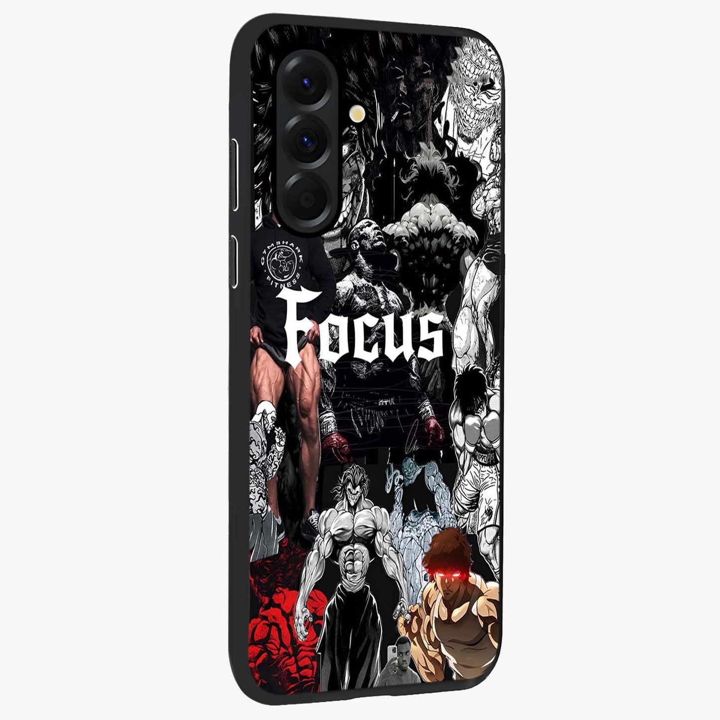 Relentless Power Focus Glass Case upright view showcasing strong inspirational artwork with powerful focus theme.