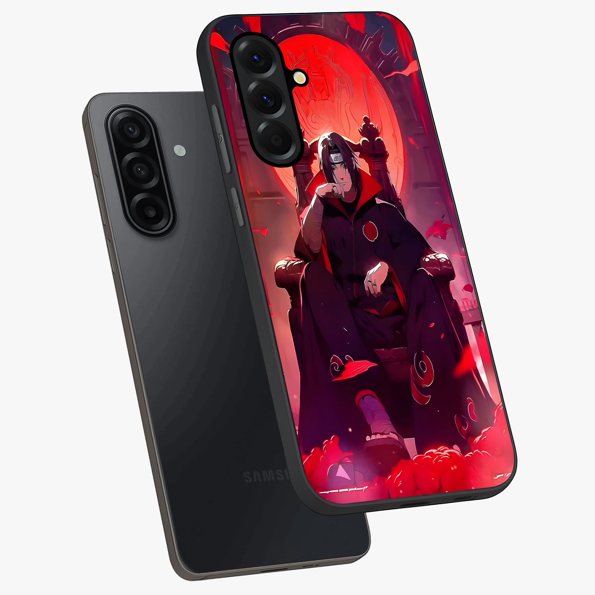Blood Moon Sovereign Glass Case displayed in angled mockup highlighting dark celestial moon design and dramatic theme.