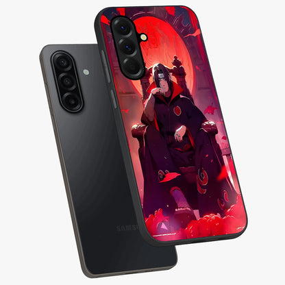 Blood Moon Sovereign Glass Case displayed in angled mockup highlighting dark celestial moon design and dramatic theme.