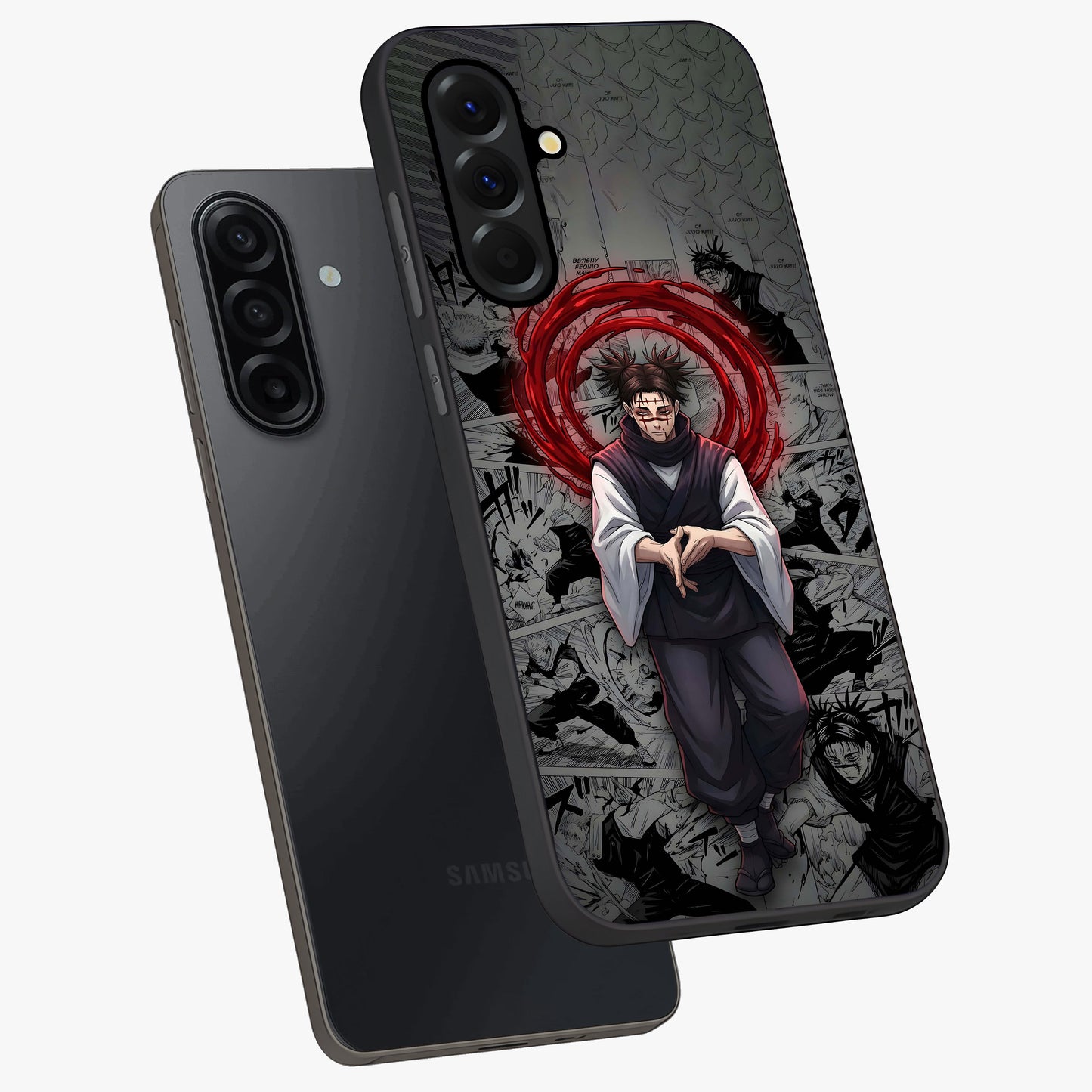 Cursed Ritual Ascension Glass Case displayed in angled mockup highlighting mystical ritual illustration with supernatural aesthetic.