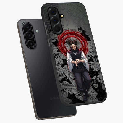 Cursed Ritual Ascension Glass Case displayed in angled mockup highlighting mystical ritual illustration with supernatural aesthetic.