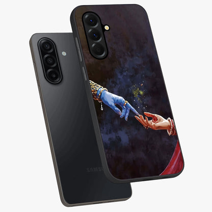 Divine Touch Eternal Glass Case displayed in angled mockup highlighting elegant divine inspired design with calm aesthetic style.