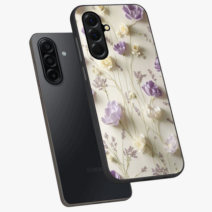 Lilac Breeze Harmony Glass Case displayed in angled mockup highlighting calm lilac breeze design with soothing aesthetic style.