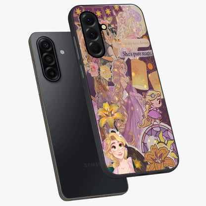 Magical Tangled Dream Glass Case displayed in angled mockup highlighting whimsical fantasy design with magical aesthetic.