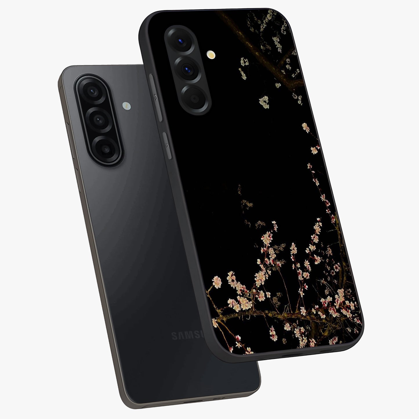Petal Moon Light With Custom Name Glass Case displayed in angled mockup highlighting delicate petal design with custom name feature.