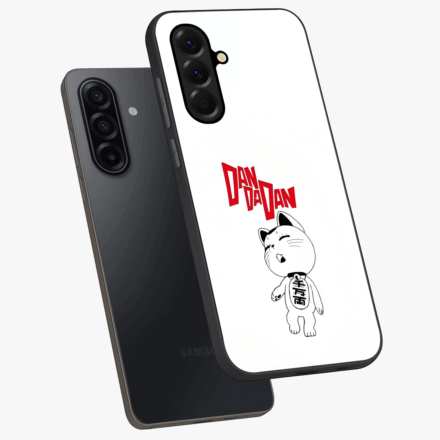 Playful Spirit Charm Glass Case displayed in angled mockup highlighting lively decorative design with playful aesthetic style.