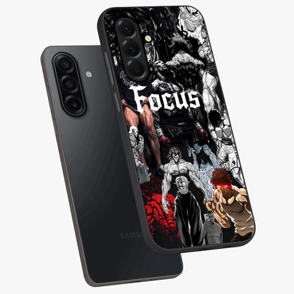 Relentless Power Focus Glass Case displayed in angled mockup highlighting bold statement design with modern aesthetic style.