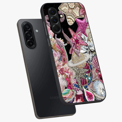 Starlit Jewel Dream Glass Case displayed in angled mockup highlighting glowing celestial jewel design with dreamy aesthetic.
