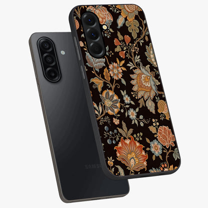 Vintage Floral Dream Glass Case displayed in angled mockup highlighting elegant vintage flower design with soft aesthetic style.