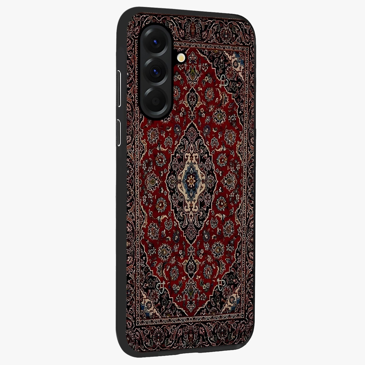 Heritage Carpet Royale Glass Case upright view showcasing detailed ornamental artwork with luxurious traditional theme.