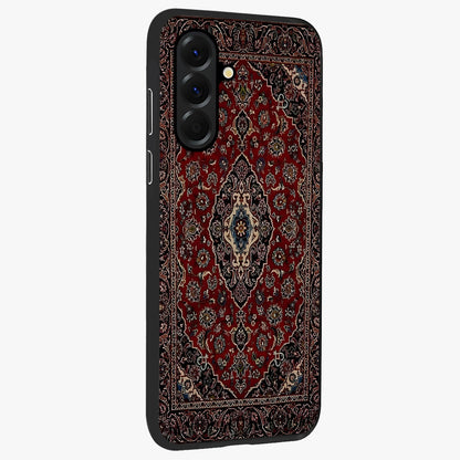 Heritage Carpet Royale Glass Case upright view showcasing detailed ornamental artwork with luxurious traditional theme.