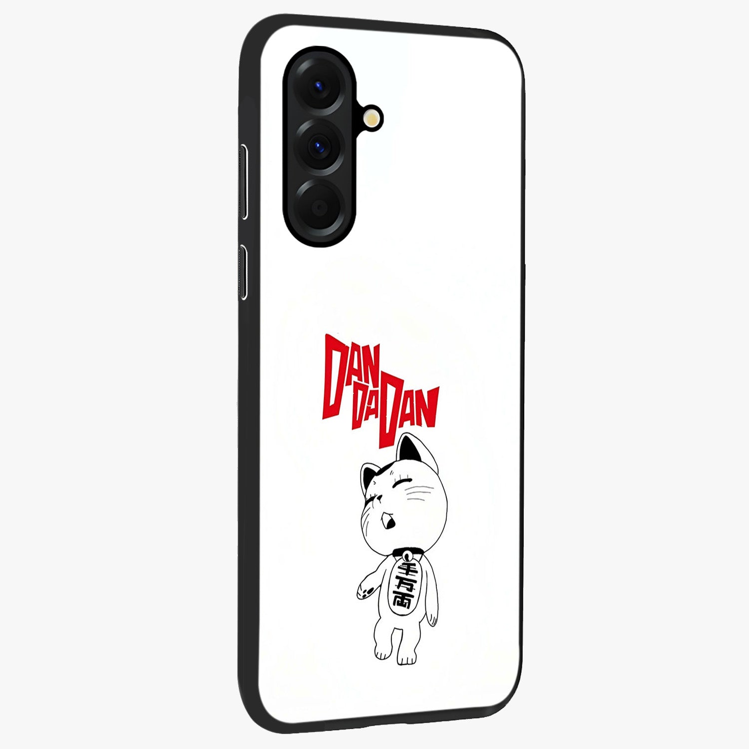 Playful Spirit Charm Glass Case upright view showcasing vibrant charm artwork with fun artistic theme.