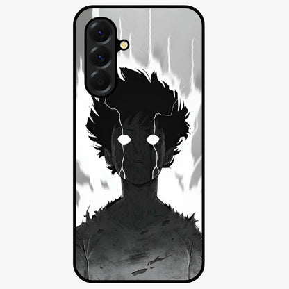 Awakened Inner Rage Glass Case showing flat back view with intense artistic artwork and glossy glass finish.