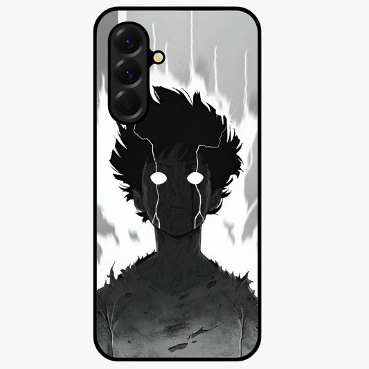Awakened Inner Rage Glass Case showing flat back view with intense artistic artwork and glossy glass finish.