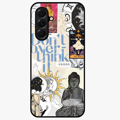 Ethereal Thoughts Glass Case showing flat back view with dreamy artistic artwork and glossy glass finish.