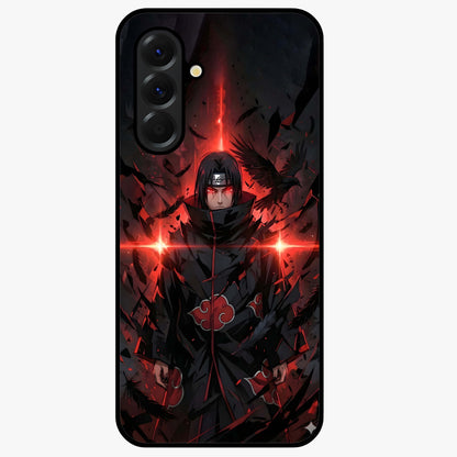 Focus Mode On Glass Case showing flat back view with bold motivational typography design and glossy glass finish.