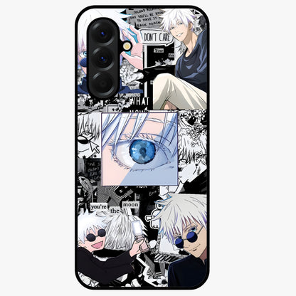 Infinity Sorcerer Chaos Glass Case showing flat back view with mystical sorcerer themed artwork and glossy glass finish.