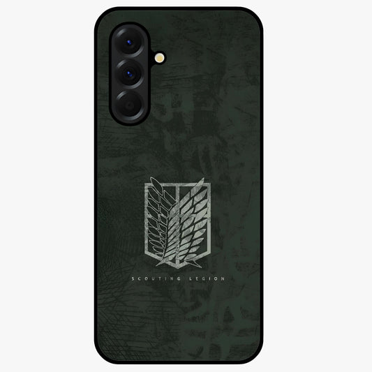 Wings Of Freedom Glass Case showing flat back view with symbolic wings artwork and glossy glass finish.