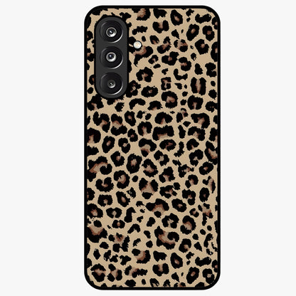 Savage Chic Pattern Glass Case showing flat back view with stylish patterned artwork and glossy glass finish.