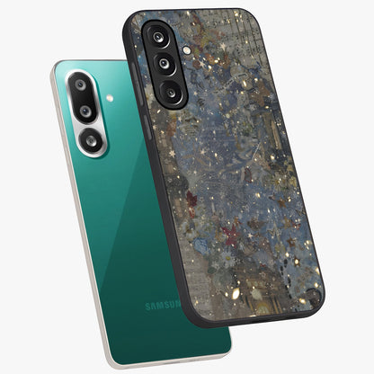 Aesthetic Astrolophia Glass Case displayed in angled mockup highlighting artistic aesthetic elements and smooth glass surface.