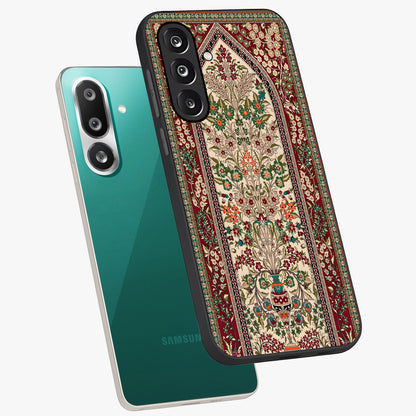 Persian Inspired Glass Case displayed in angled mockup highlighting intricate traditional design with elegant cultural aesthetic.