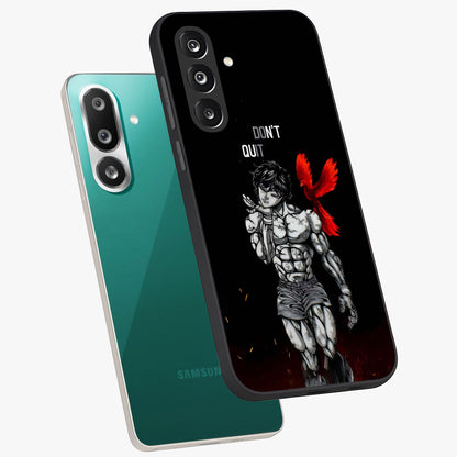 Rise Beyond Limits Glass Case displayed in angled mockup highlighting inspiring message design with modern aesthetic style.