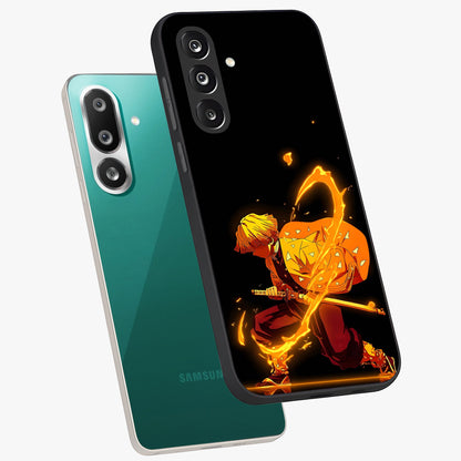Thunder Flame Execution Glass Case displayed in angled mockup highlighting dramatic fire themed design with intense fantasy aesthetic.