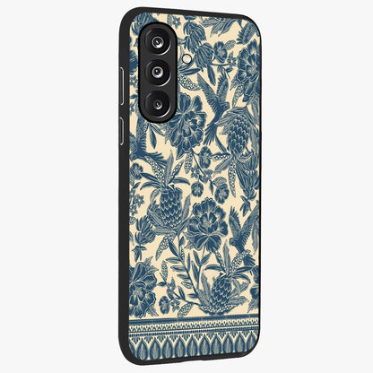 Heirloom Wild Bloom Glass Case upright view showcasing delicate wildflower artwork with timeless floral theme.