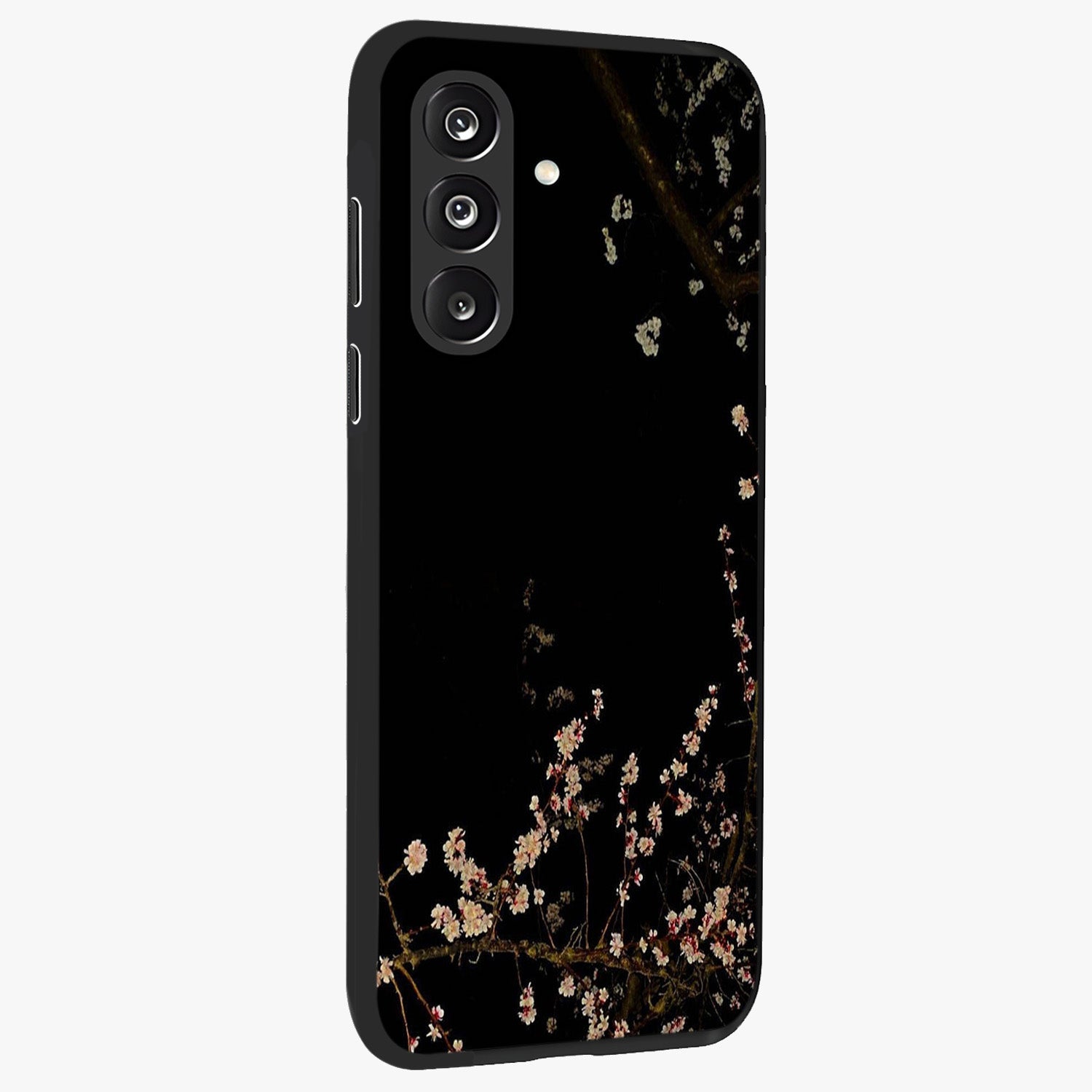 Petal Moon Light With Custom Name Glass Case upright view showcasing elegant floral moon artwork with personalized aesthetic.
