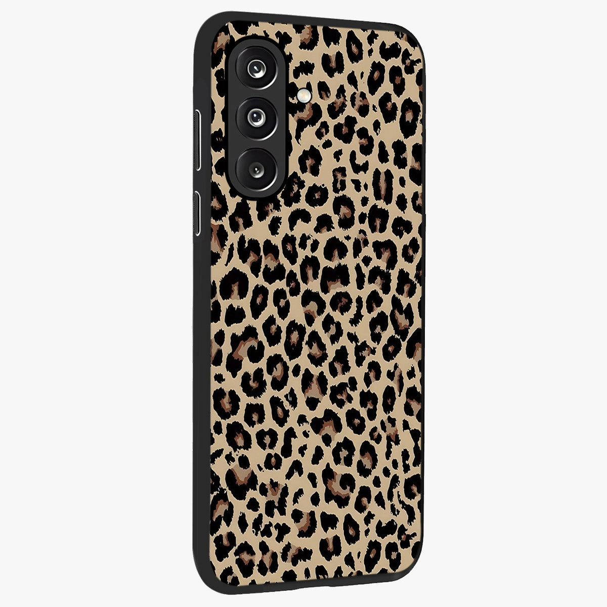 Savage Chic Pattern Glass Case upright view showcasing trendy decorative artwork with edgy fashion theme.
