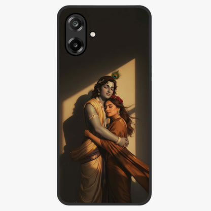 Divine Eternal Love Glass Case showing flat back view with spiritual love themed artwork and glossy glass finish.