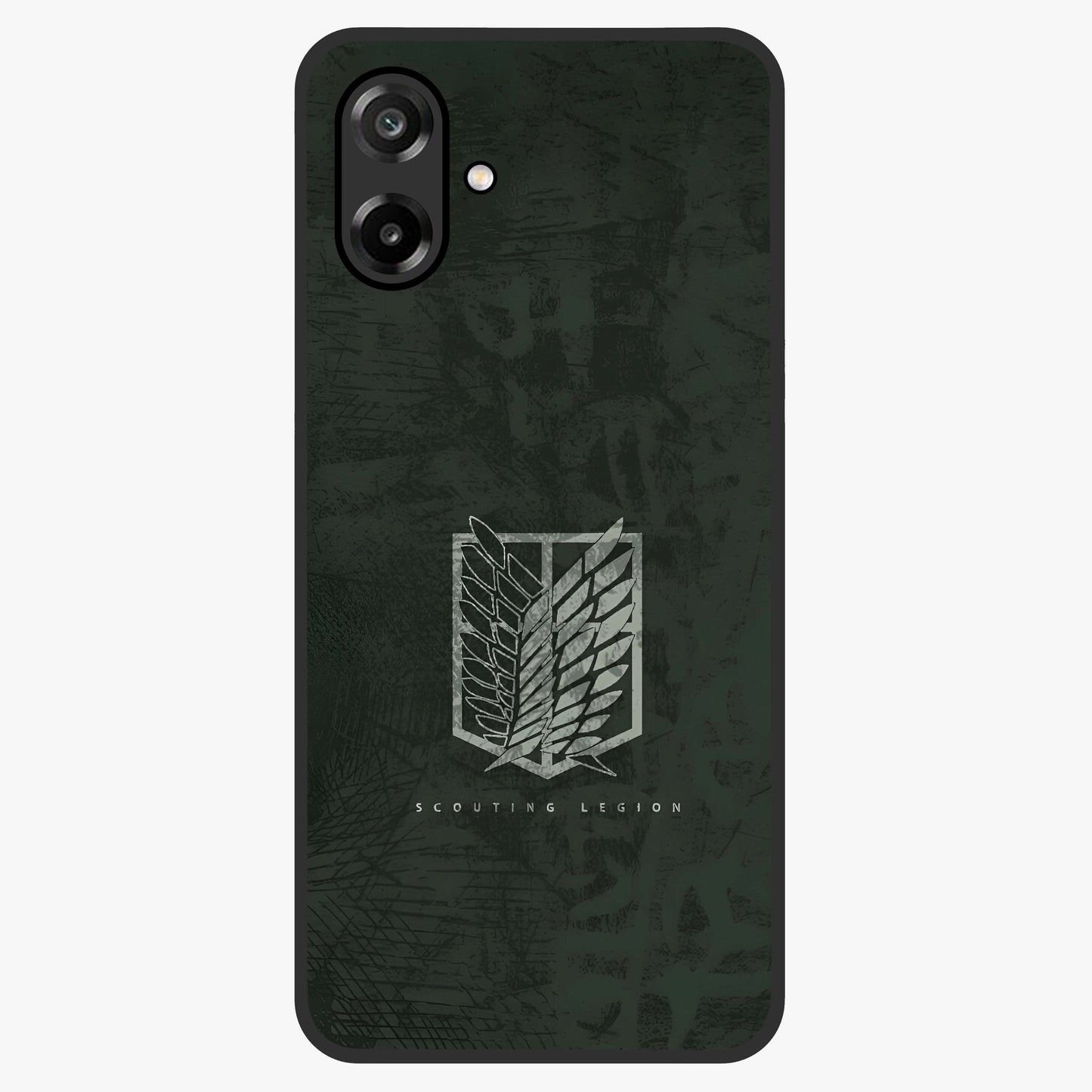 Wings Of Freedom Glass Case showing flat back view with symbolic wings artwork and glossy glass finish.