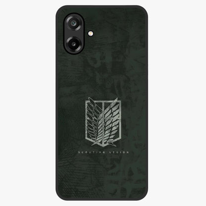 Wings Of Freedom Glass Case showing flat back view with symbolic wings artwork and glossy glass finish.