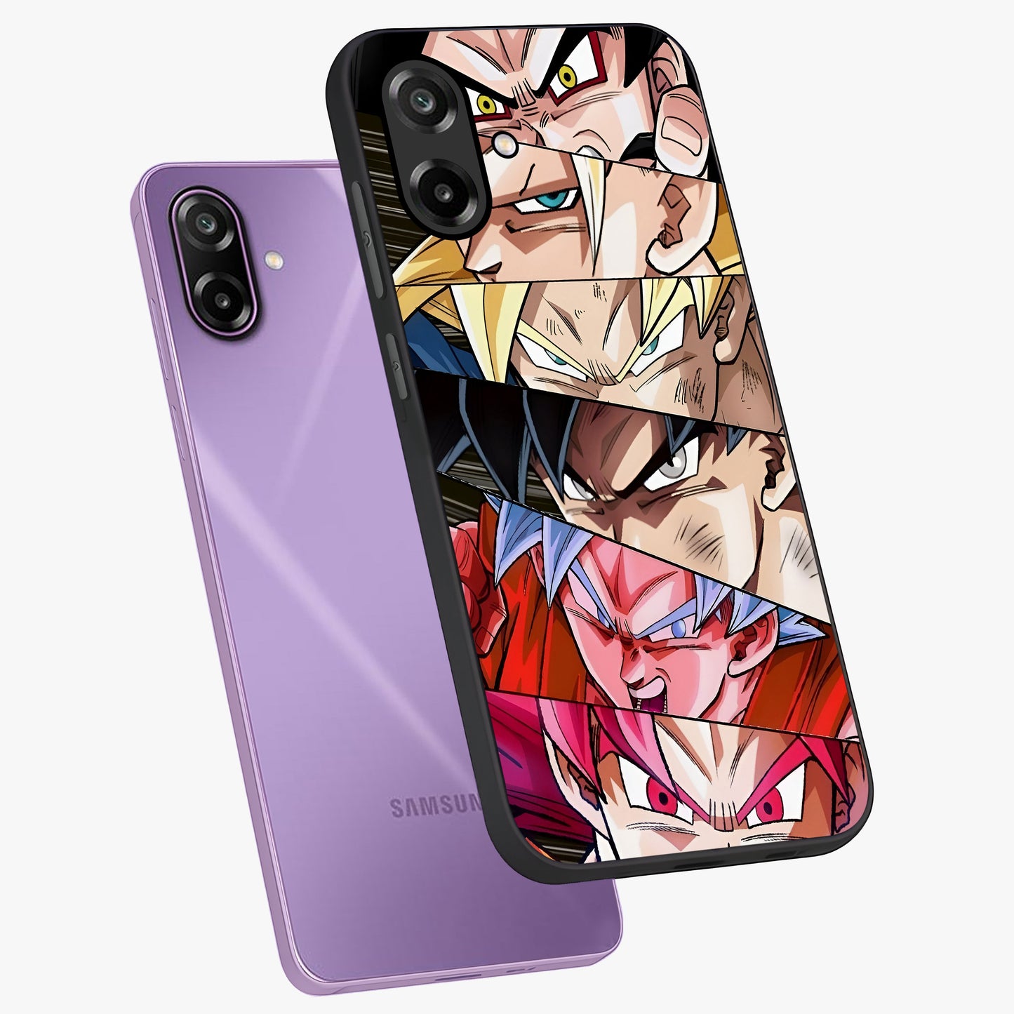 Anime Character Glass Case displayed in angled mockup highlighting colorful anime character illustration.