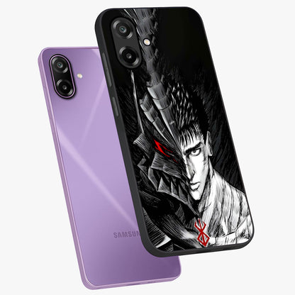 Berserker Blood Oath Glass Case displayed in angled mockup highlighting dark fantasy graphic design and powerful theme.