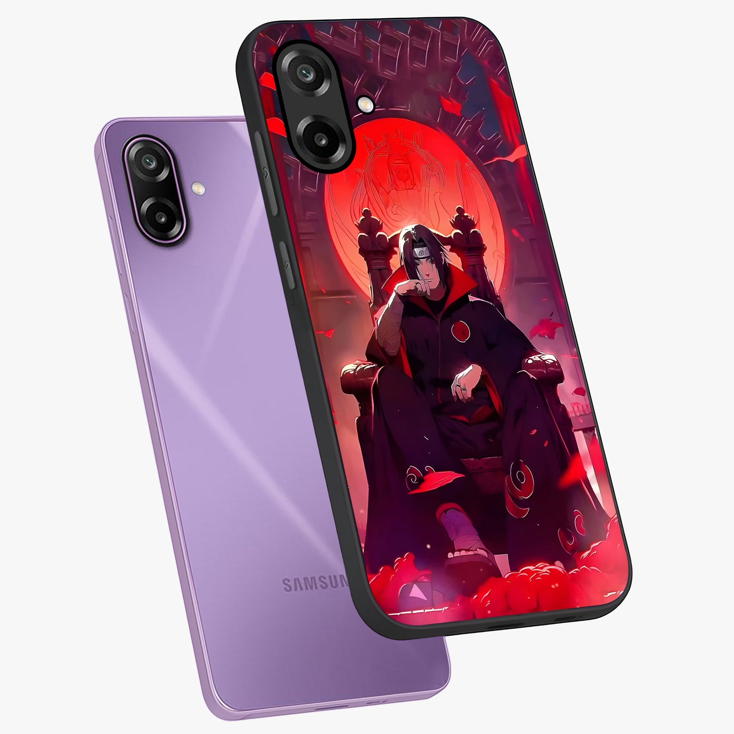 Blood Moon Sovereign Glass Case displayed in angled mockup highlighting dark celestial moon design and dramatic theme.