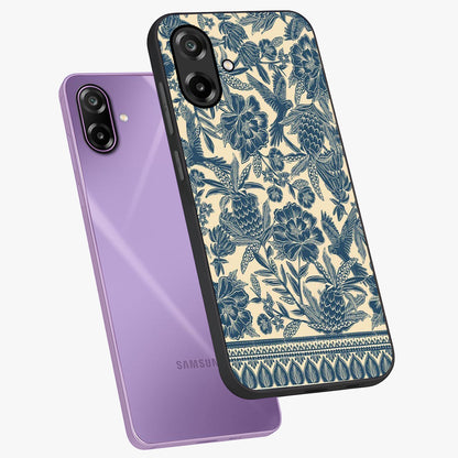 Heirloom Wild Bloom Glass Case displayed in angled mockup highlighting botanical bloom design with classic aesthetic style.