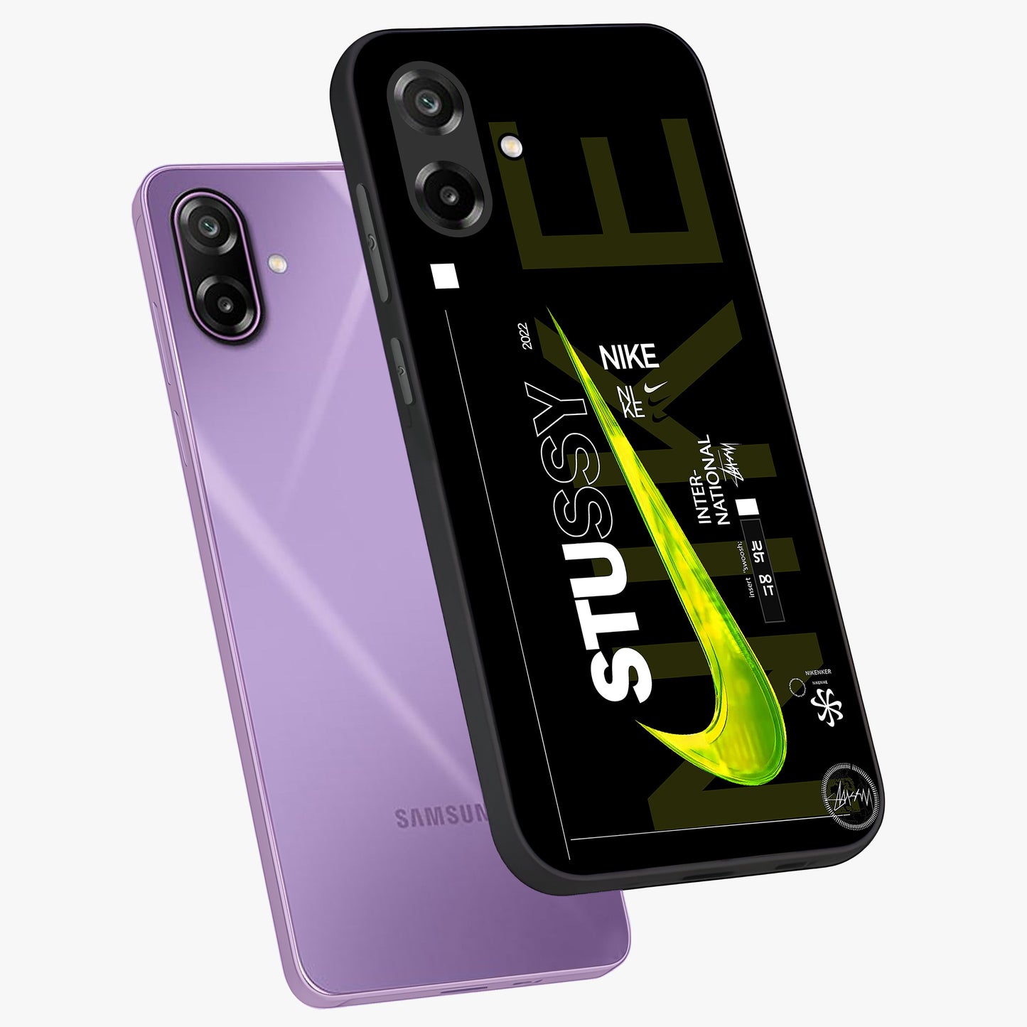 Neon Street Edition Glass Case displayed in angled mockup highlighting vibrant urban design with bold street aesthetic.