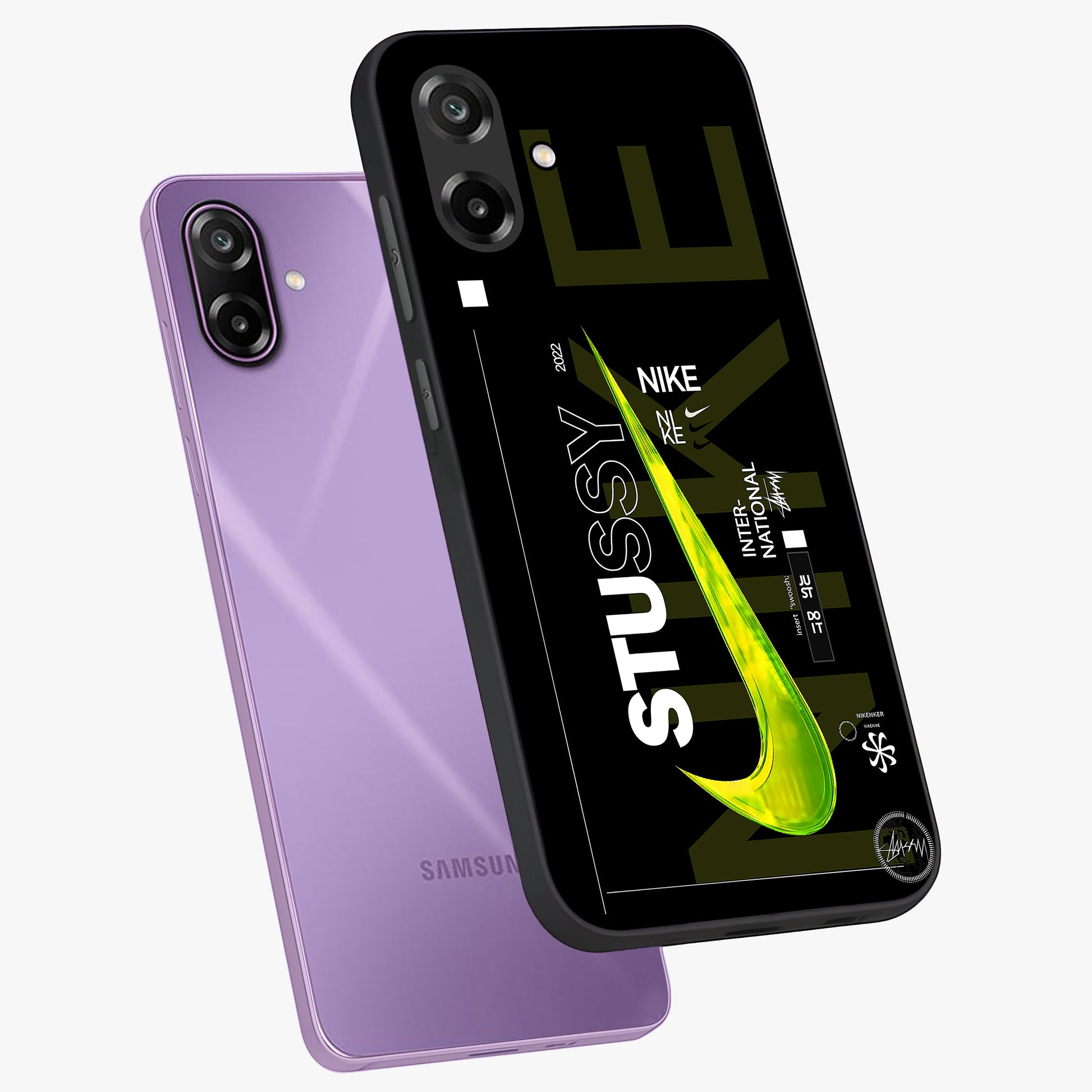 Neon Street Edition Glass Case displayed in angled mockup highlighting vibrant urban design with bold street aesthetic.