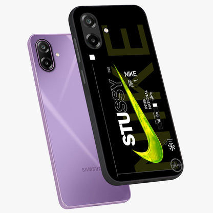Neon Street Edition Glass Case displayed in angled mockup highlighting vibrant urban design with bold street aesthetic.