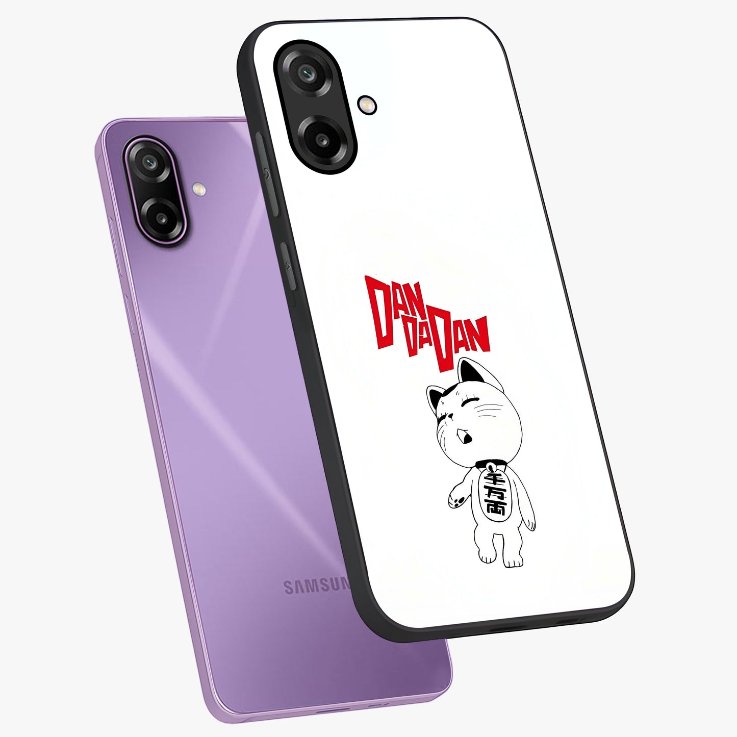 Playful Spirit Charm Glass Case displayed in angled mockup highlighting lively decorative design with playful aesthetic style.