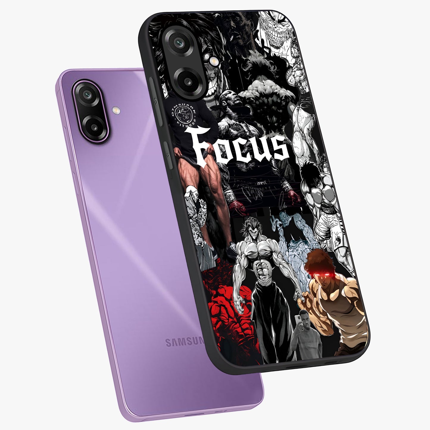 Relentless Power Focus Glass Case displayed in angled mockup highlighting bold statement design with modern aesthetic style.