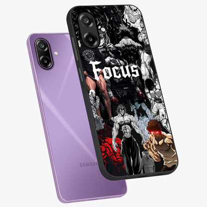 Relentless Power Focus Glass Case displayed in angled mockup highlighting bold statement design with modern aesthetic style.