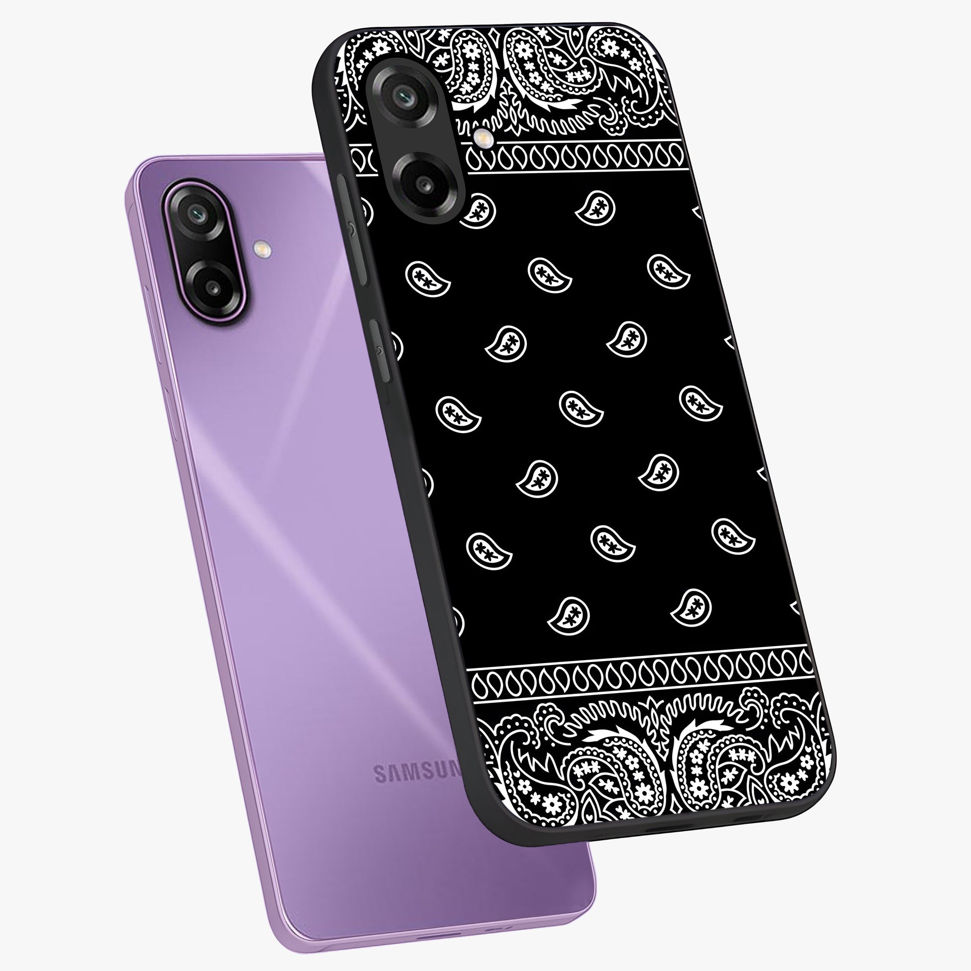Retro Rebel Threads Glass Case displayed in angled mockup highlighting retro inspired graphic design with rebellious aesthetic.